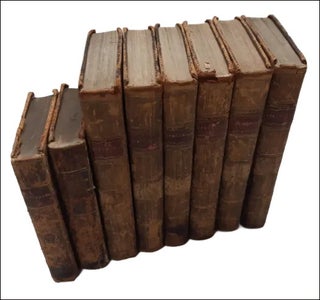 The Spectator by Joseph Addison and Richard Steele, an 8 volume mis‑matched set.