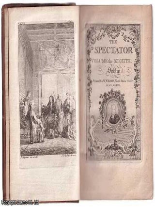The Spectator by Joseph Addison and Richard Steele, an 8 volume mis‑matched set.