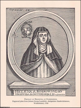 Hroswitha of Gandersheim. Her Life, Times, and works, and a Comprehensive Bibliography. Edited by. MEDIEVAL PLAYWRIGHT.