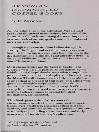 Armenian Illuminated Gospel Books. By V. Nersessian.