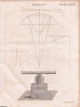 1823 Prints : Burning Mirror; Vegetable Physiology; Galvanism; Zoophytes; Levelling .5 Engraved Prints from the Encyclopaedia Britannica, 1823. See pictures for details.