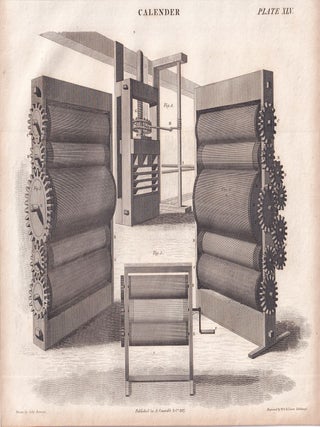 1823 Prints : Calender; Elliptograph; Fluids; Anchor; Protactor .5 Engraved Prints from the Encyclopaedia Britannica, 1823. See pictures for details.