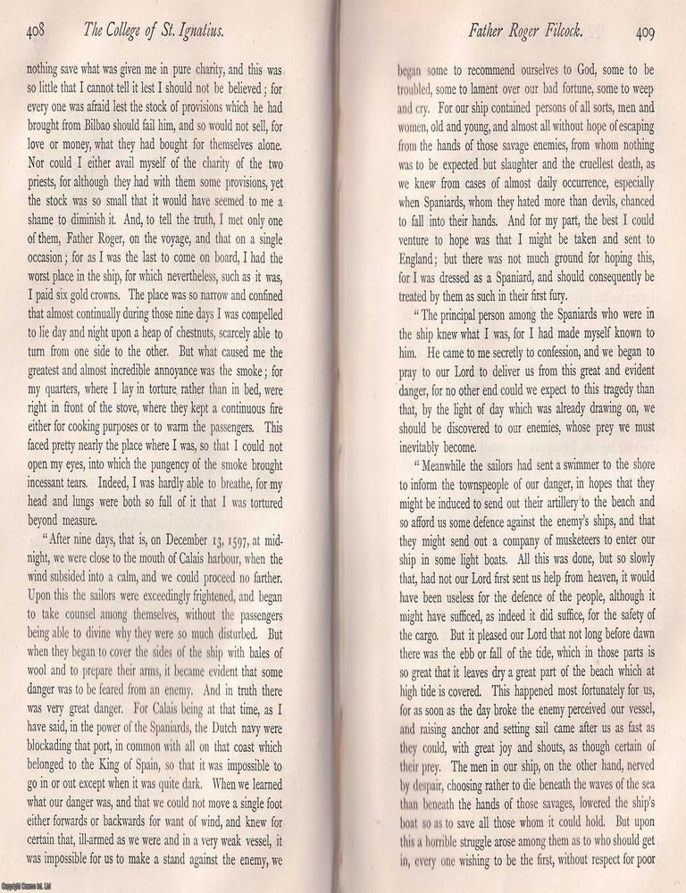 Item #370180 The Life and Martyrdom of Father John Filcock. This is an article from The Records...