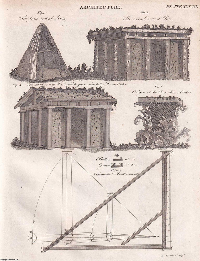 Item #370312 1823 : Architecture. With 20 copper engravings. A rare original article from the...