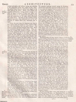 1823 : Architecture. With 20 copper engravings. 40 pages, 20 engraved plates. An article printed in 1823, written by Charles Maclaren (editor).