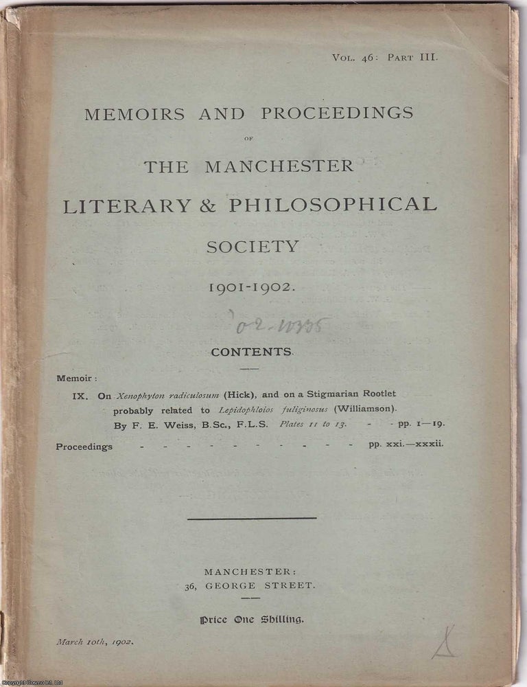 Item #370332 Hymenoptera Orientalia, or Contributions to a Knowledge of The Hymenoptera of The Oriental Zoological Region. Part 5. Memoirs of the Literary and Philosophical Society of Manchester, Vol 41, Part 2, 1897. Peter Cameron.