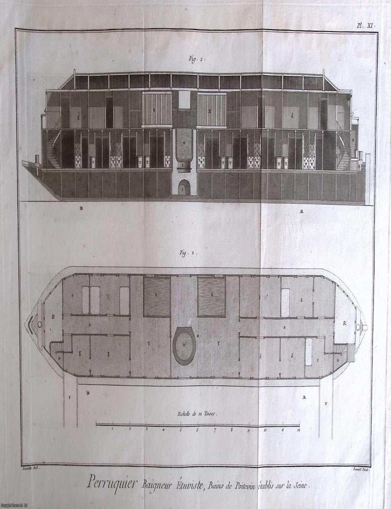 Item #370491 1765 : Wig Making. Bath-Keeper, Baths of Poitevin Established on the Seine River....