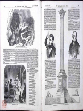 ILN 1843 : Ireland & O'Connell, the State Prosecutions; Nelson's Column, Trafalgar. ILLUSTRATED LONDON NEWS.