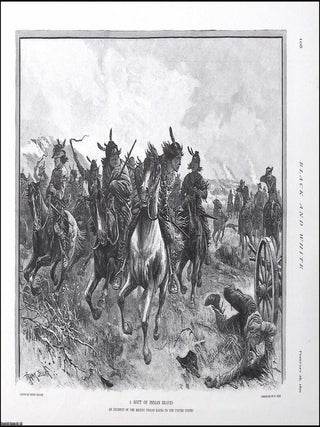 Sioux Wars - the Ghost Dance War. Four full page engravings by Frank Fellar. Original prints from. GHOST DANCE WAR.