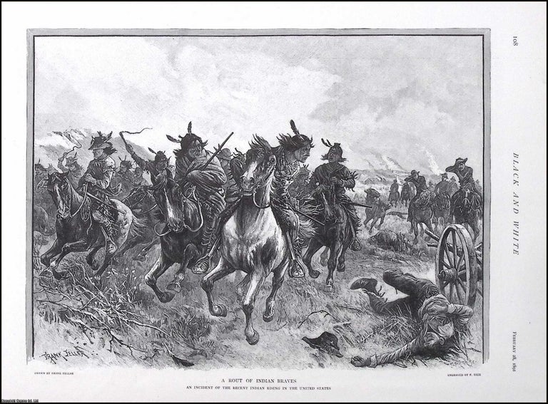 Item #370677 Sioux Wars - the Ghost Dance War. Four full page engravings by Frank Fellar....