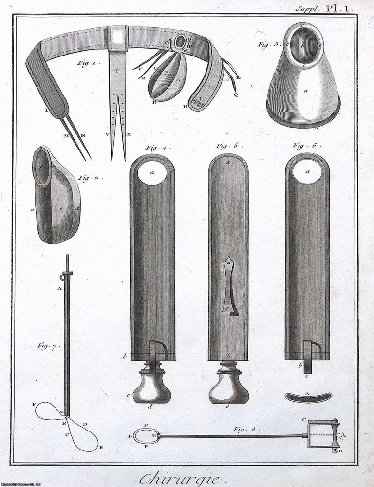 Item #370843 1765 : Chirurgie, plate 1. This is an original print from Diderot &...