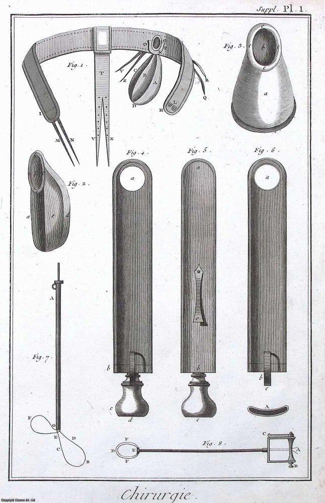 Item #370843 1765 : Chirurgie, plate 1. This is an original print from Diderot &...