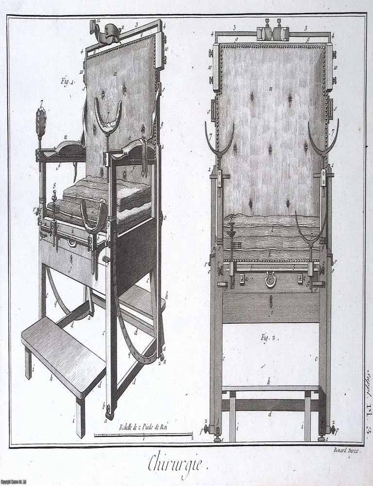 Item #370844 1765 : Chirurgie, plate 3. This is an original print from Diderot &...