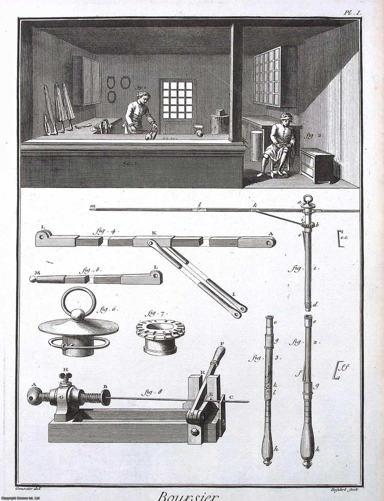Item #370877 1765 : Boursier. This is an original print from Diderot & d'Alembert's...