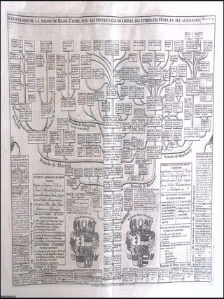 1720 Genealogie de la Maison de Hesse Cassel, with its branches, titles, states, and alliances; a. GENEALOGY OF THE HOUSE OF.