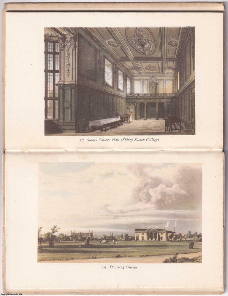Item #371526 Ackermann's Cambridge, by Reginald Ross Williamson. With 20 Coloured plates...