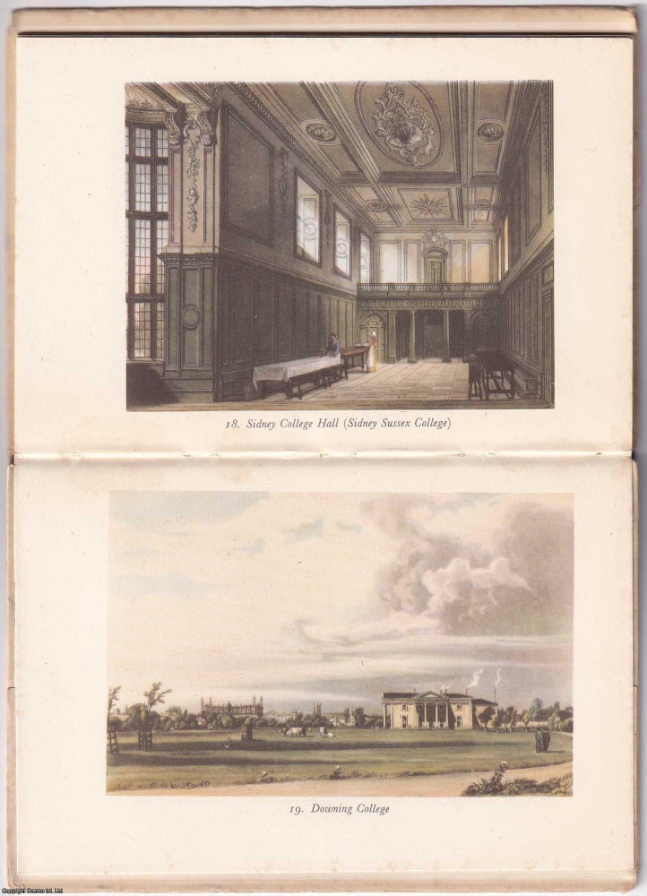 Item #371526 Ackermann's Cambridge, by Reginald Ross Williamson. With 20 Coloured plates...