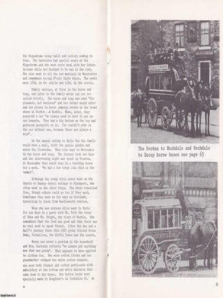 Some Rochdale People Look Back to the Turn Of The : 19th Century. Do You Remember ?