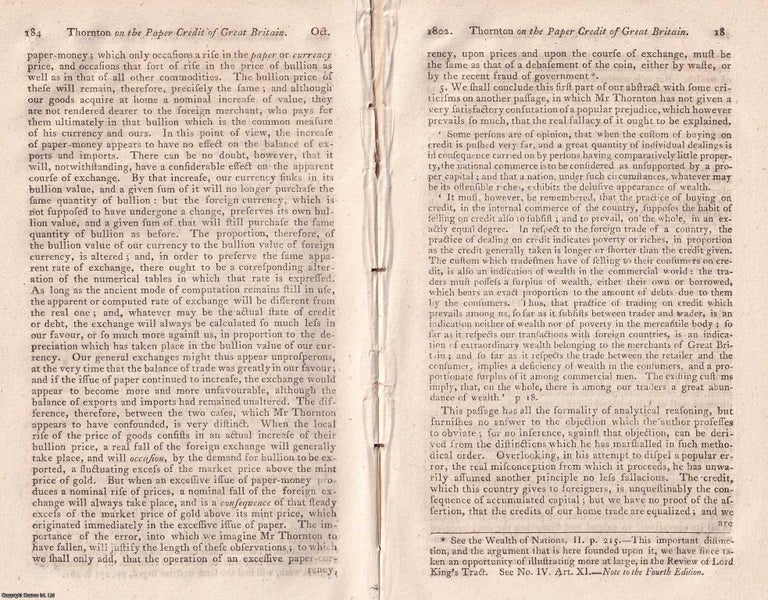 Item #371855 An Inquiry into the Nature and Effects of the paper credit of Great Britain, by...
