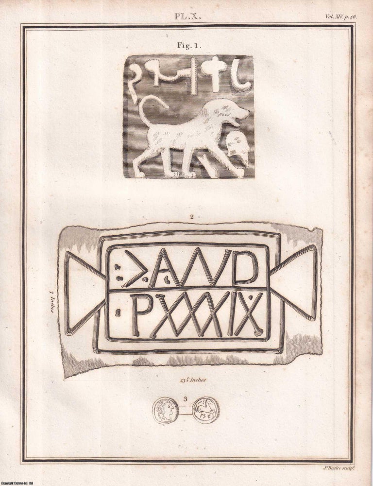 Item #371931 Account of a Brick, Brought From the Site of Ancient Babylon. An article printed in...