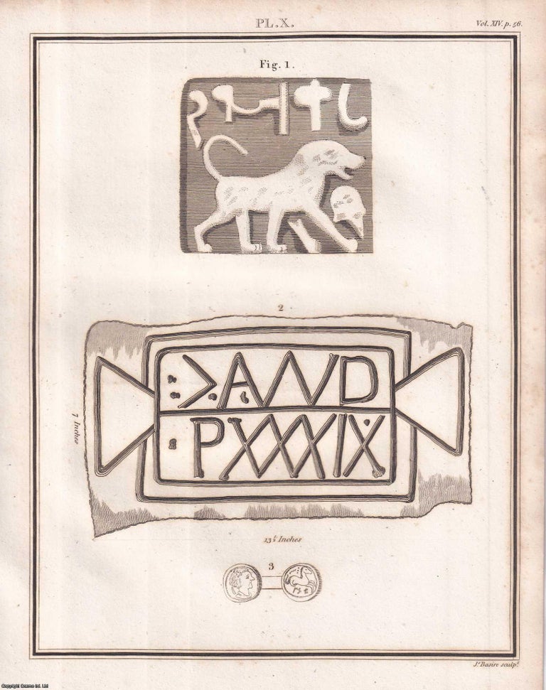 Item #371931 Account of a Brick, Brought From the Site of Ancient Babylon. An article printed in...