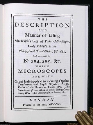 The Microscope Made Easy and Pocket Microscopes (Henry Baker, 1769). The Nature, Uses, and. 18TH CENTURY MICROSCOPES : A.