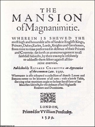 1599 : The Mansion of Magnanimitie. By Richard Crompton : The mansion of magnanimitie Wherein is. 1599 THE MANSION OF MAGNANIMITIE.