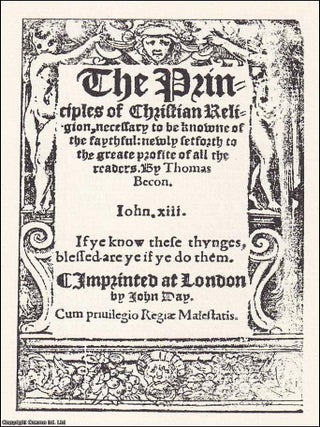 1552 : The Principles of Christian Religion, necessary to be knowen of all the faythfull: set. THE PRINCIPLES OF CHRISTIAN RELIGION.