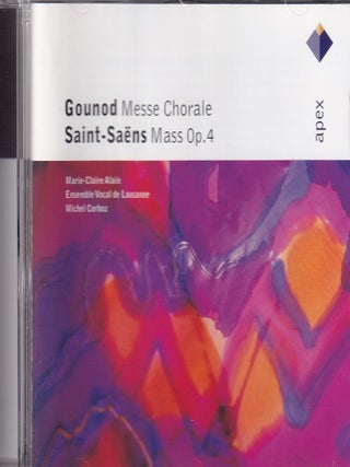 Charles Gounod ; Camille Saint-Saens. Messe Chorale ; Mass Op.4. See pictures for full contents.