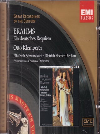 Brahms : Ein deutsches Requiem op.45 ; A German Requiem. Conducted by Otto Klemperer. See pictures for full contents.