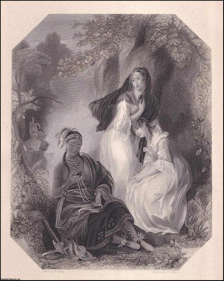 Item #372533 America : The Pilgrim Fathers. Drawn by W. Perring. Engraved by W.H. Mote. A Steel...