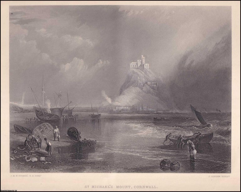 Item #372534 St. Michael's Mount, Cornwall, from the Picture in the Sheepshanks Collection,...