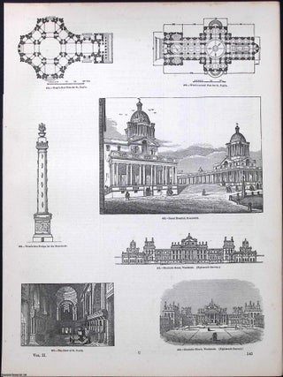 Modern Architecture, since the Decline of the Gothic Pointed Style. An Illustrated chapter from The Industrial Arts & Sciences of All Nations, c.1865. An article printed in Undated, c.1865.