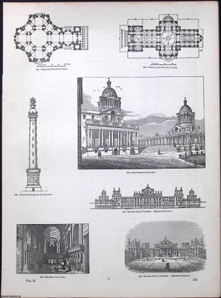 Modern Architecture, since the Decline of the Gothic Pointed Style. An Illustrated chapter from The Industrial Arts & Sciences of All Nations, c.1865. An article printed in Undated, c.1865.