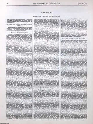 Gothic or Pointed Architecture. An Illustrated chapter from The Industrial Arts & Sciences of All Nations, c.1865. An article printed in Undated, c.1865.