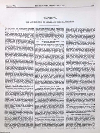 The Arts relating to Metals and their Manufacture. An Illustrated chapter from The Industrial Arts & Sciences of All Nations, c.1865. An article printed in Undated, c.1865.