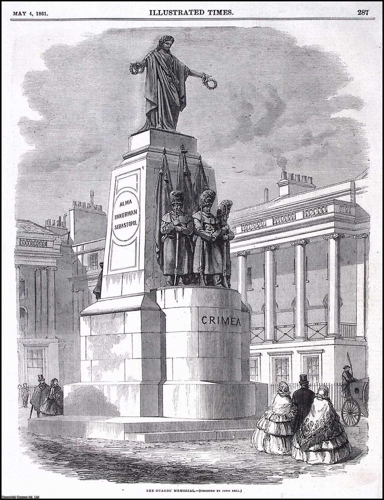 Item #372582 The Guards Crimean War Memorial. Designed by John Bell. An original print from the...
