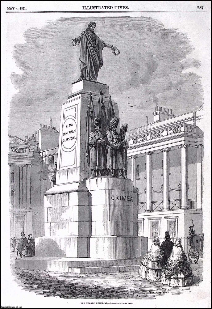Item #372582 The Guards Crimean War Memorial. Designed by John Bell. An original print from the...