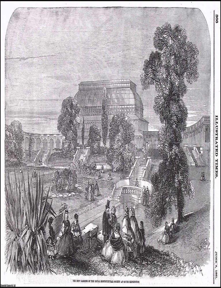 Item #372585 The New Gardens of the Royal Horticultural Society at South Kensington. An original...
