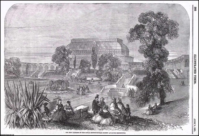 Item #372585 The New Gardens of the Royal Horticultural Society at South Kensington. An original...