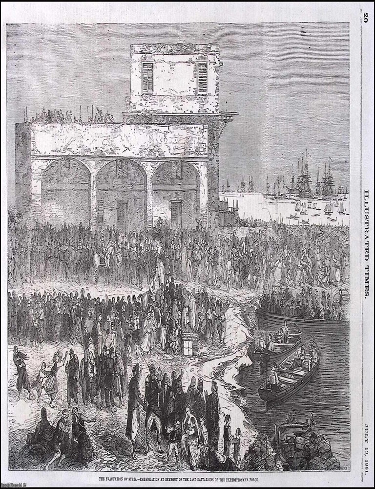 Item #372588 The Evacuation of Syria - Embarkation at Beirut of the Last Battalions of the...