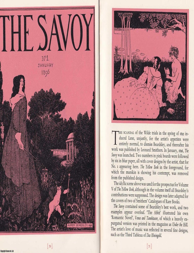 Item #372692 Aubrey Beardsley. A Reappraisal by W.G. Good. An original article from the Saturday...