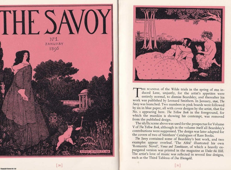 Item #372692 Aubrey Beardsley. A Reappraisal by W.G. Good. An original article from the Saturday...