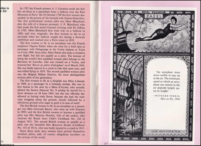 Item #372710 Ladies in the Air; female aviators. By Charles Gibbs-Smith. An original article from...
