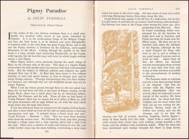 Item #372718 Pigmy Paradise : Camp Putnam, Pat Putnam and his wife. By Colin Turnbull....