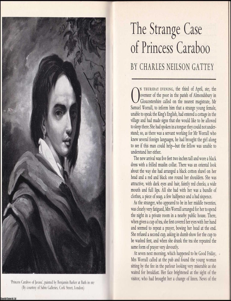 Item #372737 The Strange Case of Princess Caraboo : Princess of Javasu Bakerstendht. By Charles...