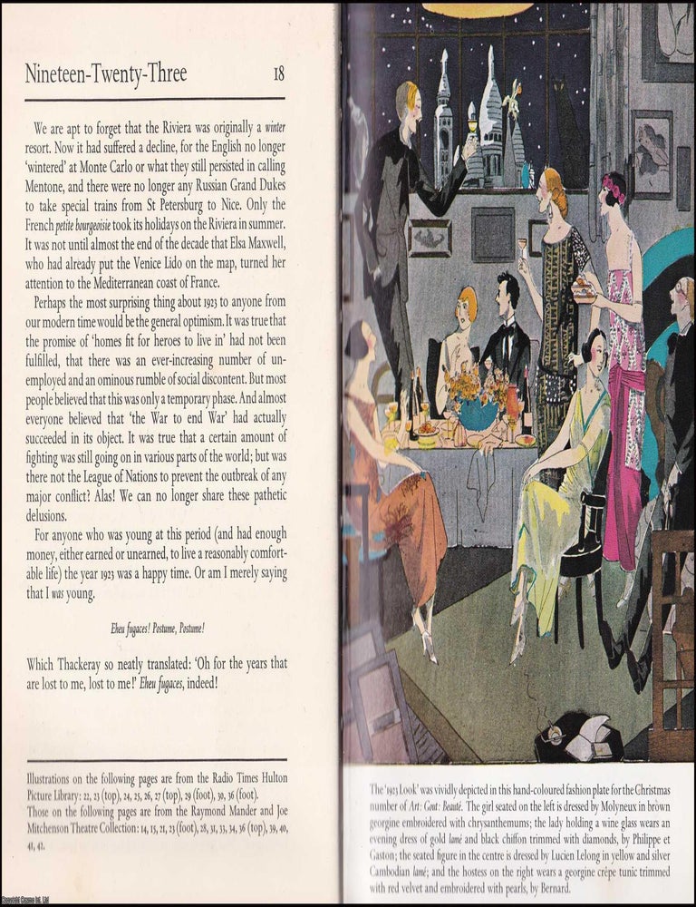 Item #372766 Life in 1923, by James Laver. An original article from the Saturday Book, 1972....