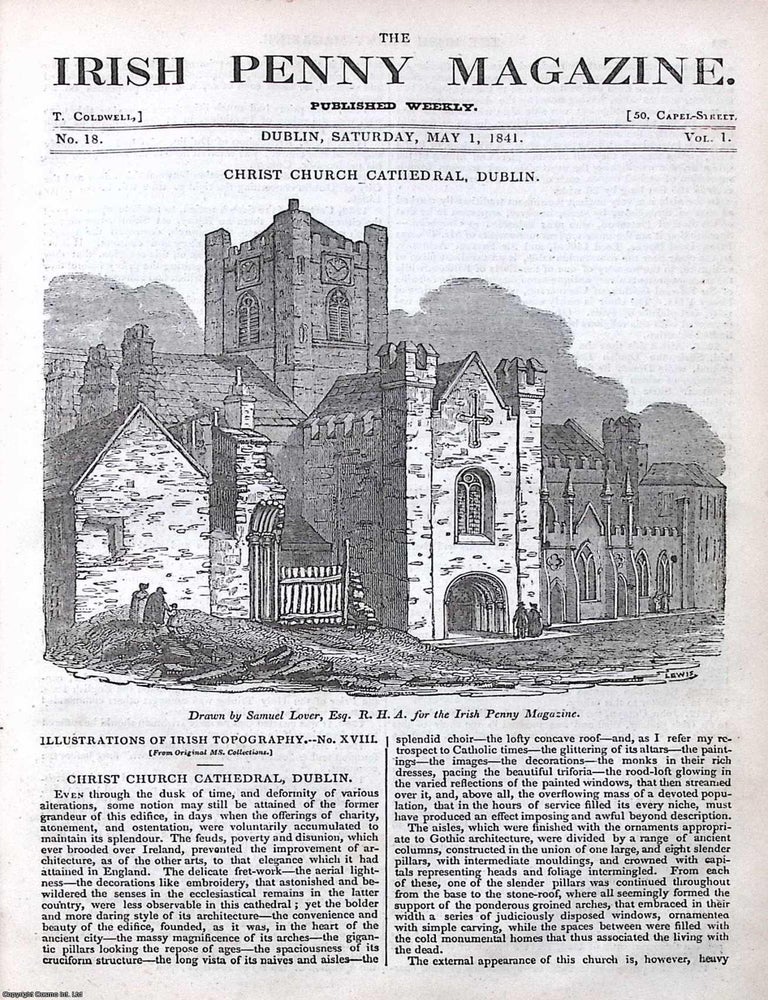 Item #372872 1841, Christ Church Cathedral, Dublin : Fionnachta Fladhach, High King of Ireland....
