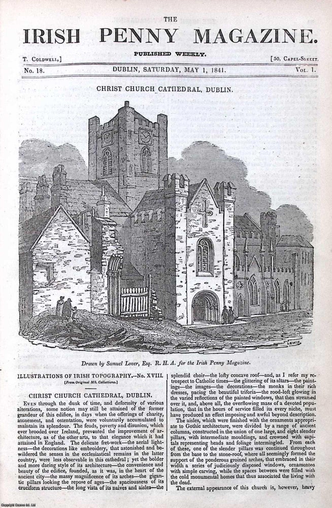 Item #372872 1841, Christ Church Cathedral, Dublin : Fionnachta Fladhach, High King of Ireland....