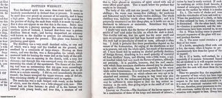 1841, Holy Cross, the Abbey of Holy Cross & Fitzstephen's Tower : Potteen Whisky. Two pieces featured in a full weekly issue of the uncommon Irish Penny Magazine, 1841.